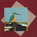 Kingfisher greetings card
