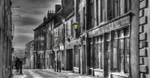 Berwick West Street bw HDR lights resized