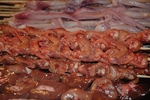 Exotic Food in Street Mkt., Bejing, China