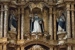 High altar, second tier, central sculptures