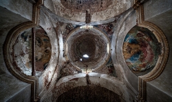 Abandoned Gostinary Monastery Ceiling