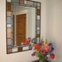 Brown hall mirror