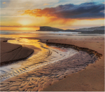 Sunset over Oldshoremore Bay