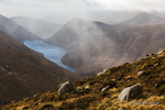The mist lifts over Ben Crom Reservoir - Mournes