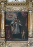 Santo Domingo, sotocoro retablo painting, St. Augustine