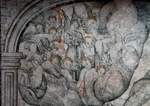 Lower cloister testera mural, detail