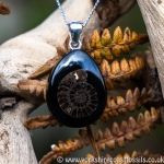 Sold jpai 189 Whitby Jet & Ammonite Inlay