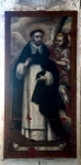 Lower cloister walk, West pillar mural, St. Vinvent Ferrer