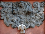Façade, second tier relief, God the Father & Holy Ghost