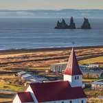 Vikurkirkja And Reynisdrangar, Vik, Iceland