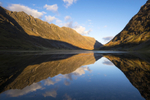 The Aonach Eagach across Loch Achtriochtan, Glen Coe, Highland
