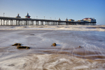 Tide coming in at Blackpool