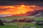 z4427 Moody Sunset over St Catherines Lighthouse