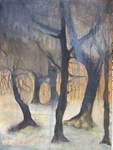 Wild Wood Drawing No 9, 56cm x 76cm, Mixed Media on Paper