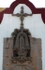 Santa María, façade gable relief, Virgin Immaculate & cross