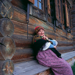 Smiling Russian lady