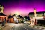 z4299 Northern Lights over Shanklin Old Village