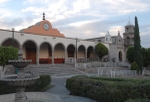 Hacienda Santa Rita de Cascia, chapel portería, façade & bell-tower