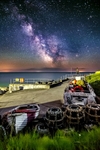 z4296 Midnight Milky Way over Wheelers Bay