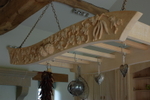 Hand Carved Curved Batterie de Cuisine