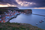 Distant Storm, Staithes, North Yorkshire