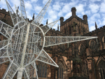 Cathedral exterior from SW and Christmas Star