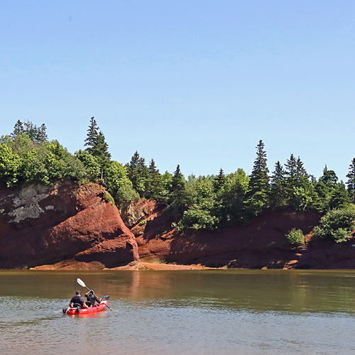 Kayaking 'The Caves' @ St. Martins, New Brunswick.