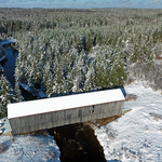Little Lepreau River Covered Bridge #1.5 Mill Pond NB Canada 1910
