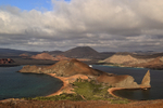 View towards Santiago from Bartolome, Galapagos