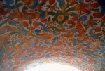 Lower cloister walk, painted barrel vault