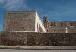 Atrial wall, novitiate portico & exterior nave