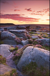 Firey Sky Over Owler Tor