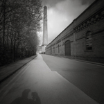 Salts Mill, Self Portraite, Pinhole (square format)