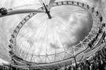 London Eye with a fish eye