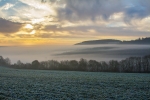 Misty morning from Bury Hill