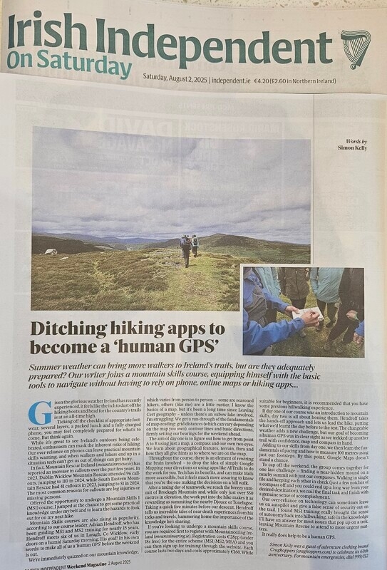 Mapping My Walks - Irish Independent on Saturday, August 2025
