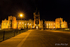 Queen's University of Belfast at night