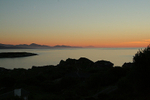 Sunset over Kenmare River and the Atlantic ocean