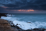 Portland Bill sunset on a windy day, Dorset