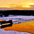 Tynemouth Creek Covered Bridge New Brunswick Canada Aerial View