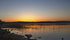 Sunset over Llangors Lake.