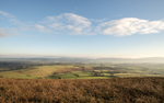 Clee Hills and Wenlock Edge from Ragleth Hill