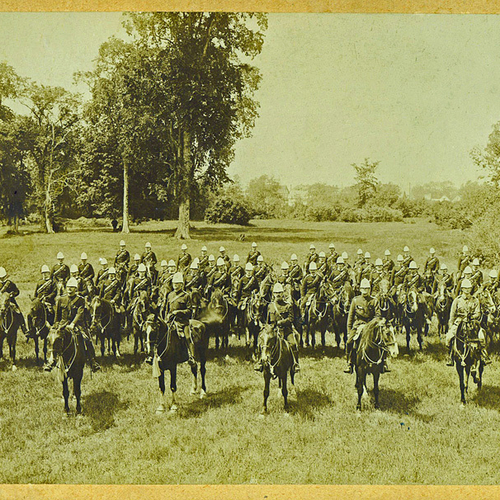 Unidentified Regiment or Battalion, photographer Isaac Erb & Son, 13 Charlotte St. Possible location, Torryburn