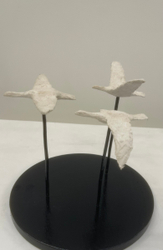 Three Geese Flying