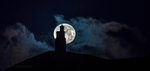 Moon behind Milners Tower