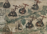 Portería mural, genealogical tree of St. Francis, detail
