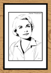 Joanne Woodward Hand-Drawn Portrait by Paul Duddell 115-03-2025
