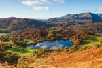 Loughrigg Tarn from Loughrigg Fell in autumn