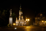 Loreta & Statue of Edvard Benes at night