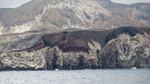 Ascension Island lava flows on coast